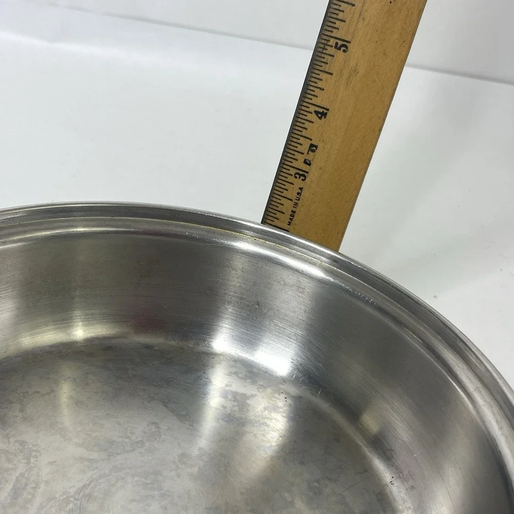 Vintage Lifetime Cookware 8 Inch Skillet Fry Pan‎ 18-8 Stainless USA No Lid